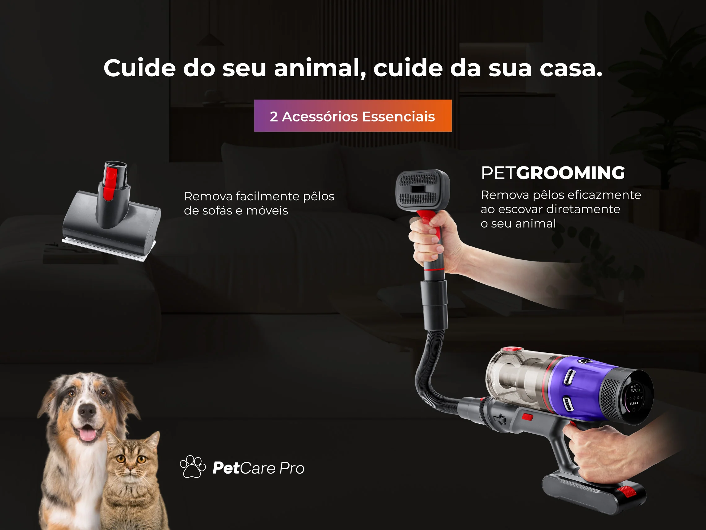 Aspirador Vertical ProExtreme Pet 85 Sem Fios 1648FL - Image 6