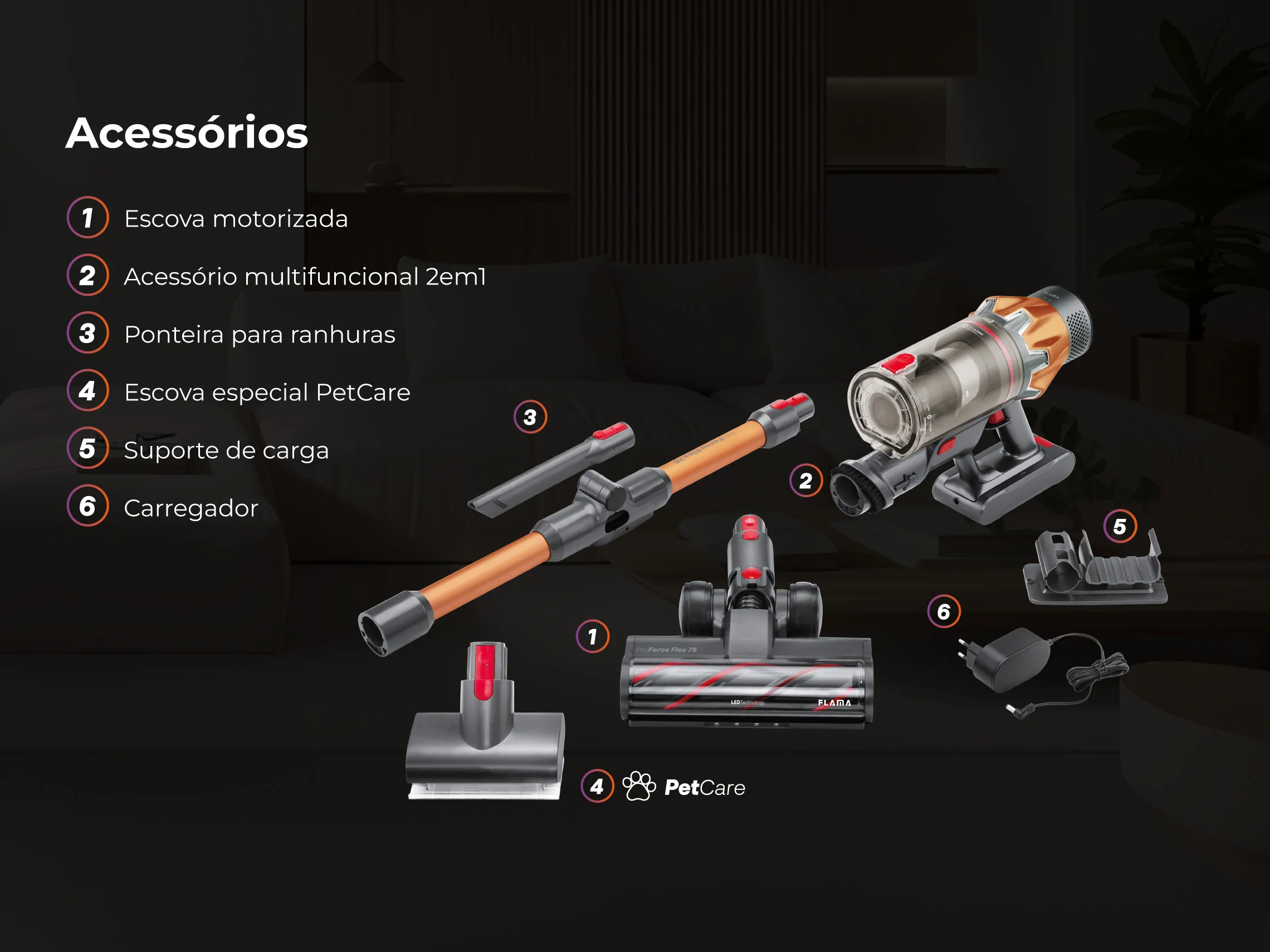 Aspirador Vertical ProForce Flex 75 Sem Fios 1647FL - Image 7