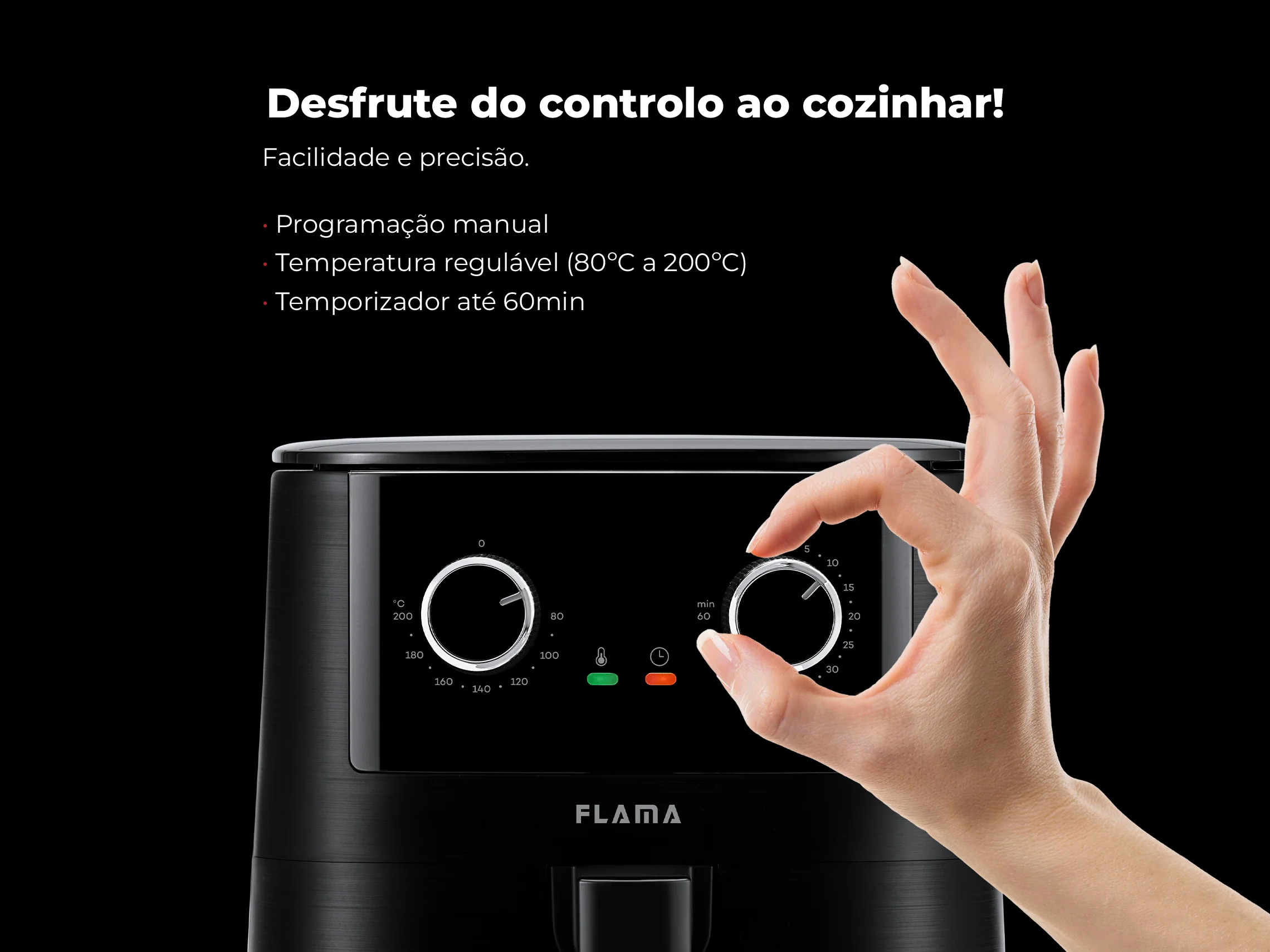 Fritadeira Sem Óleo Air Fryer 4.2L Preta 646FL - Image 3