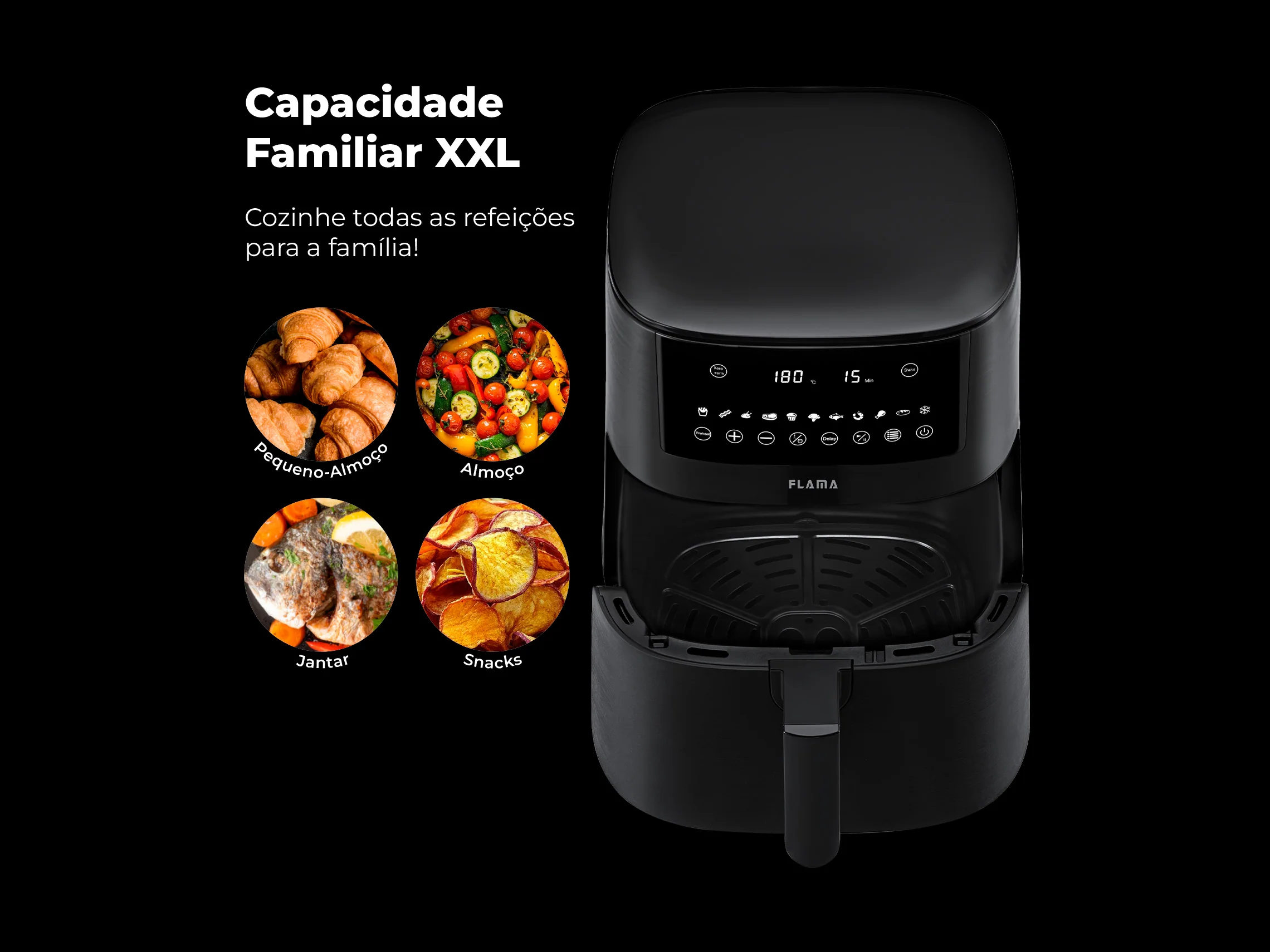 Fritadeira Sem Óleo Air Fryer 7L Preta 682FL - Image 4