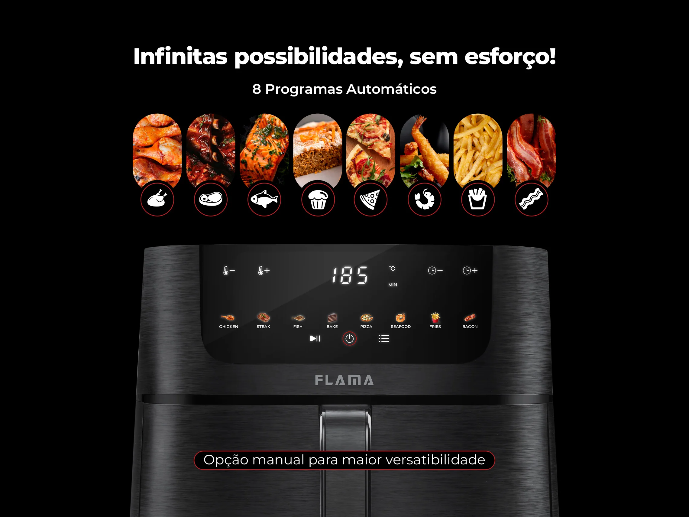 Fritadeira Sem Óleo Air Fryer 8L 648FL - Image 3