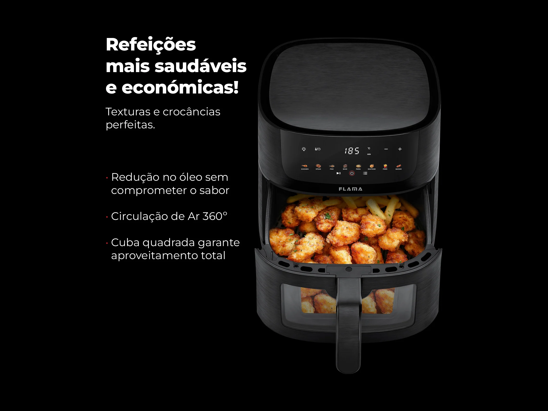 Fritadeira Sem Óleo Air Fryer C/ Janela 6L 644FL - Image 5