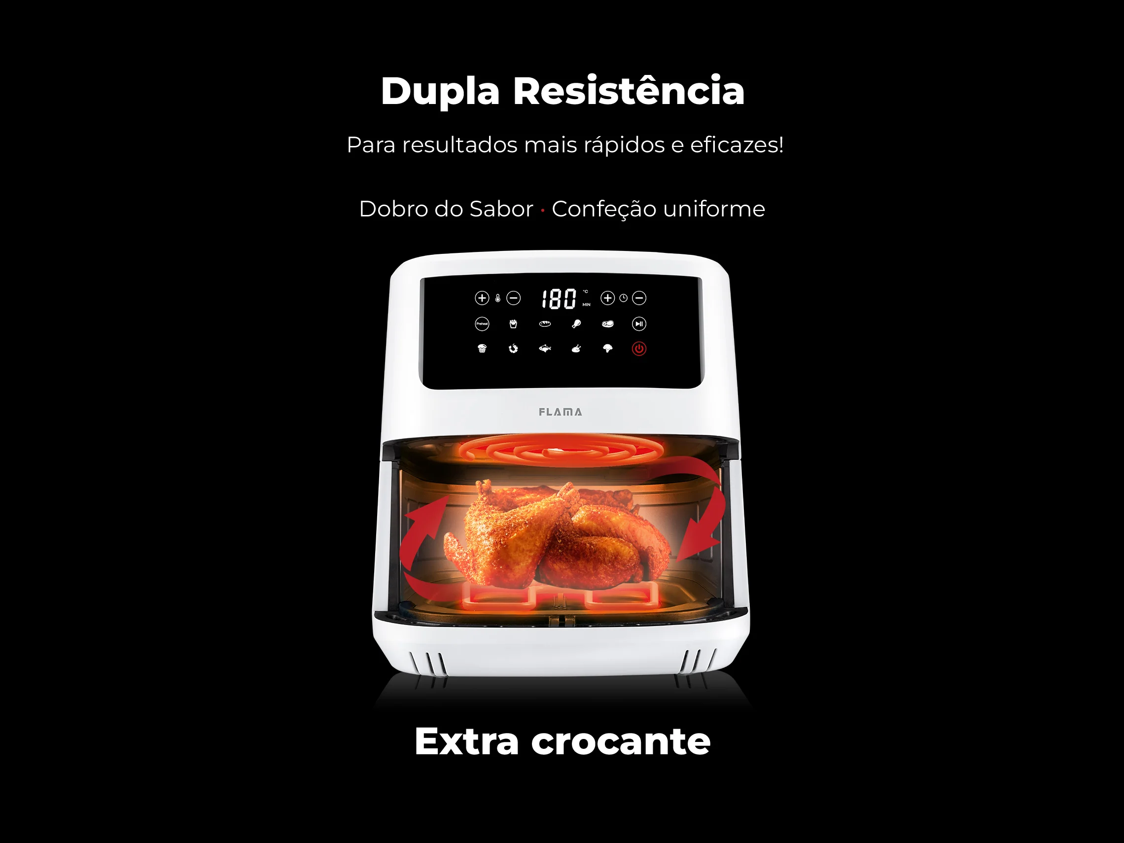 Fritadeira Sem Óleo Air Fryer Dupla Resistência 691FL - Image 3