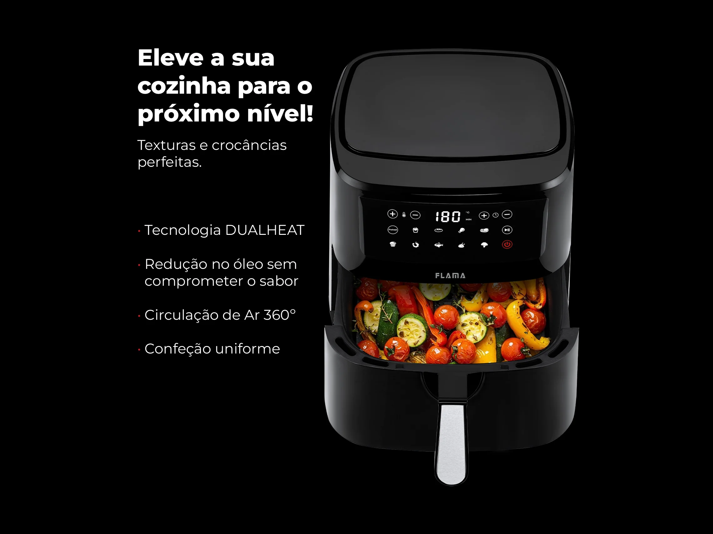 Fritadeira Sem Óleo Air Fryer Dupla Resistência 692FL - Image 4