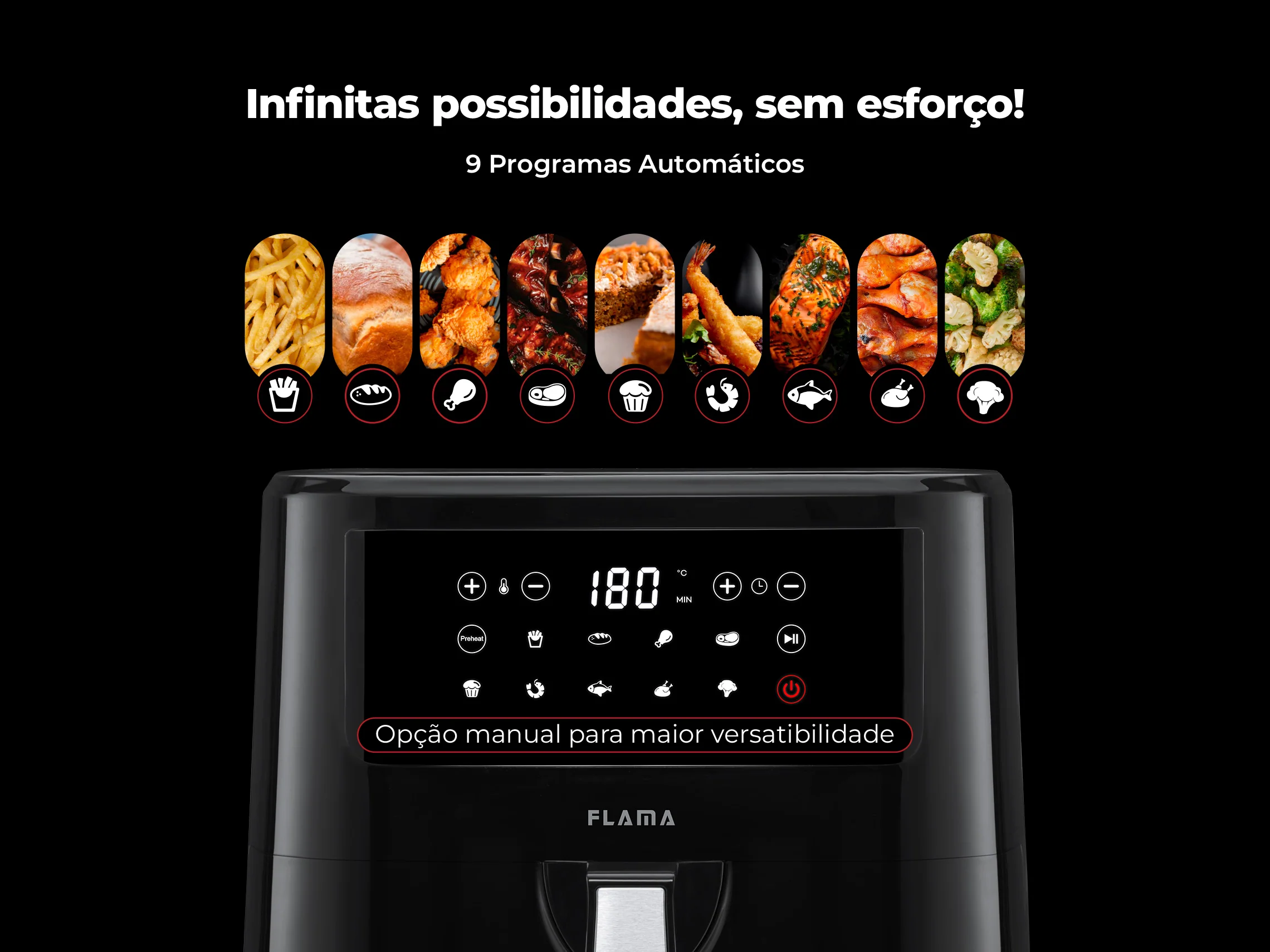 Fritadeira Sem Óleo Air Fryer Dupla Resistência 692FL - Image 5