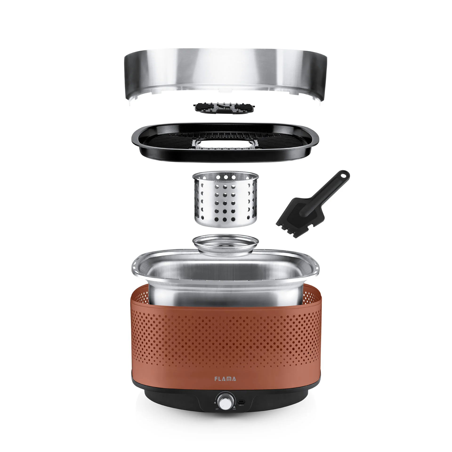 Grelhador a Carvão Mastergrill EVO Terracotta 4013FL - Image 14
