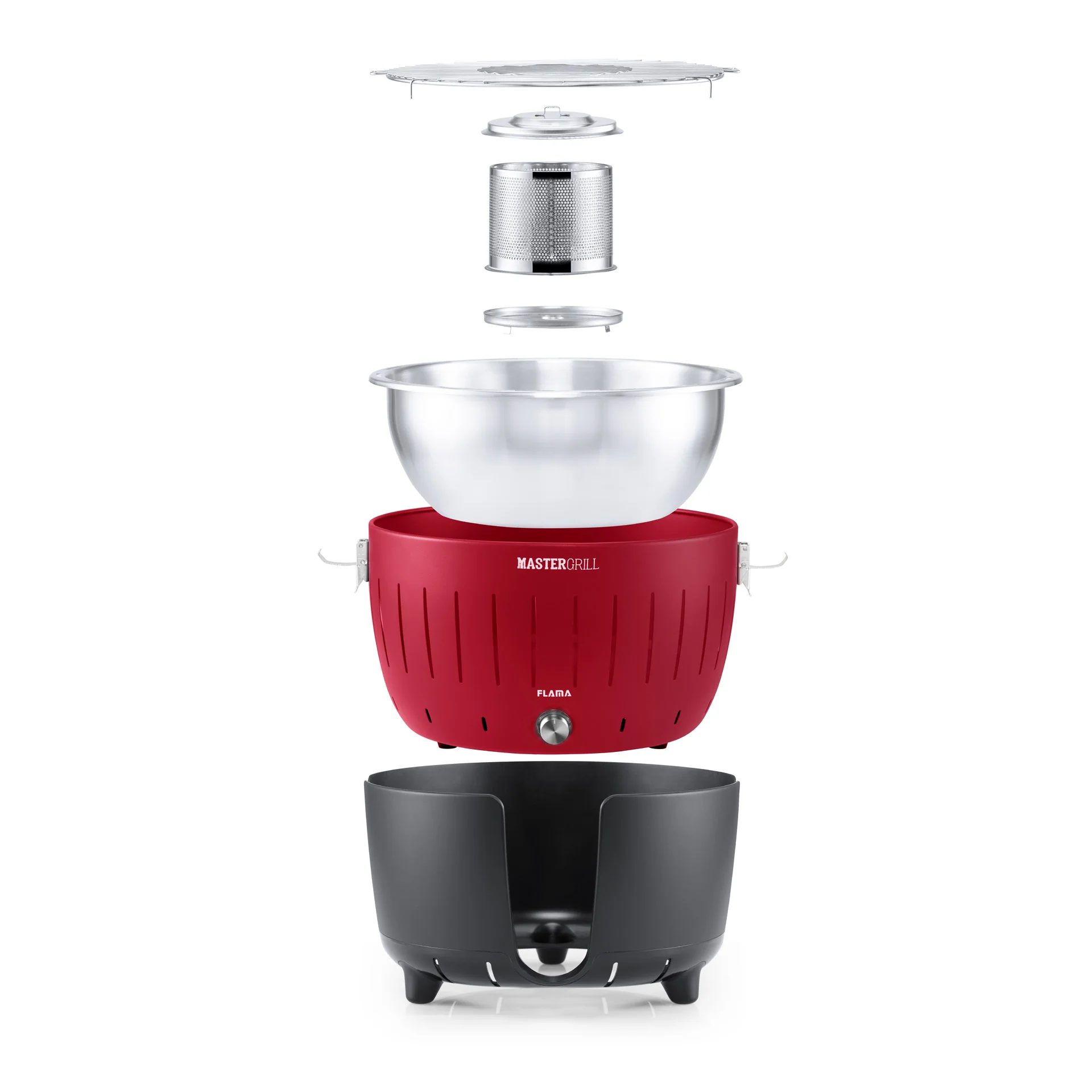 Grelhador a Carvão Mastergrill Vermelho 4006FL - Image 4