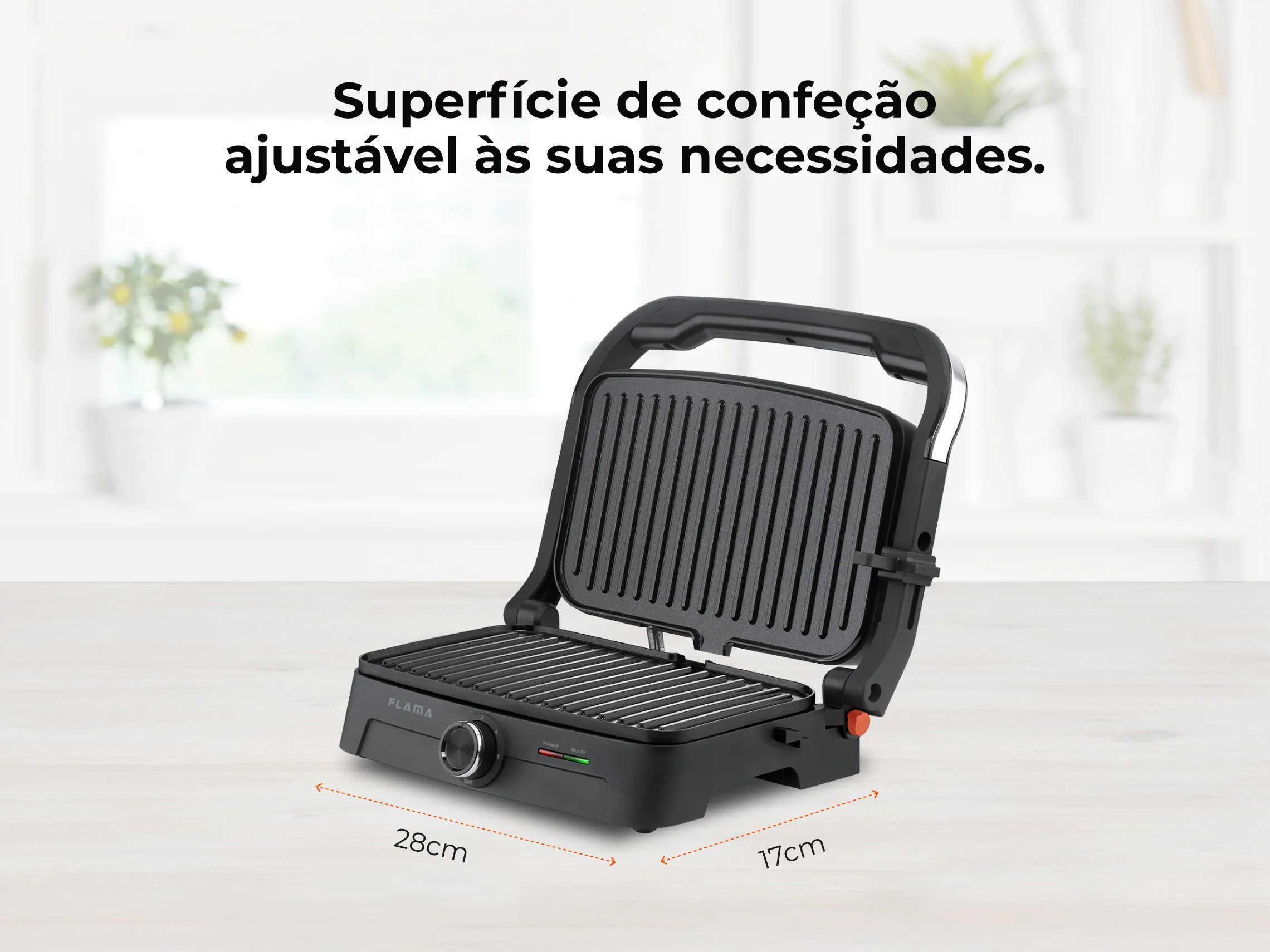 Grelhador Elétrico de Placas Inox HEATEASY 1500W 4422FL - Image 5
