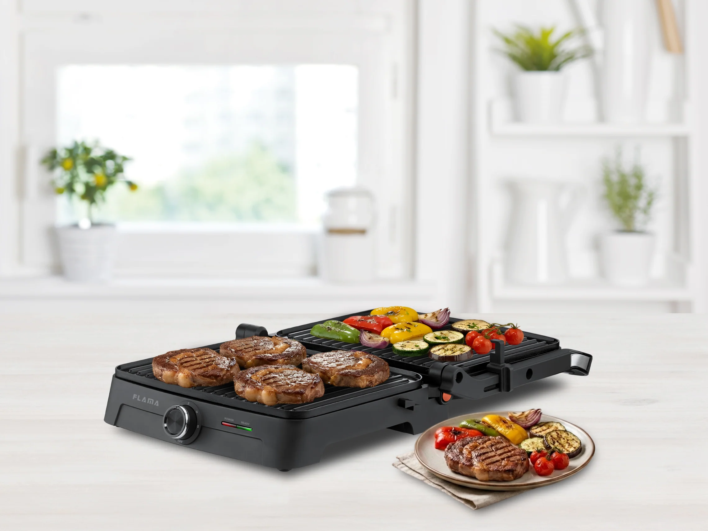 Grelhador Elétrico de Placas Inox HEATPRO 2000W 4522FL - Image 7