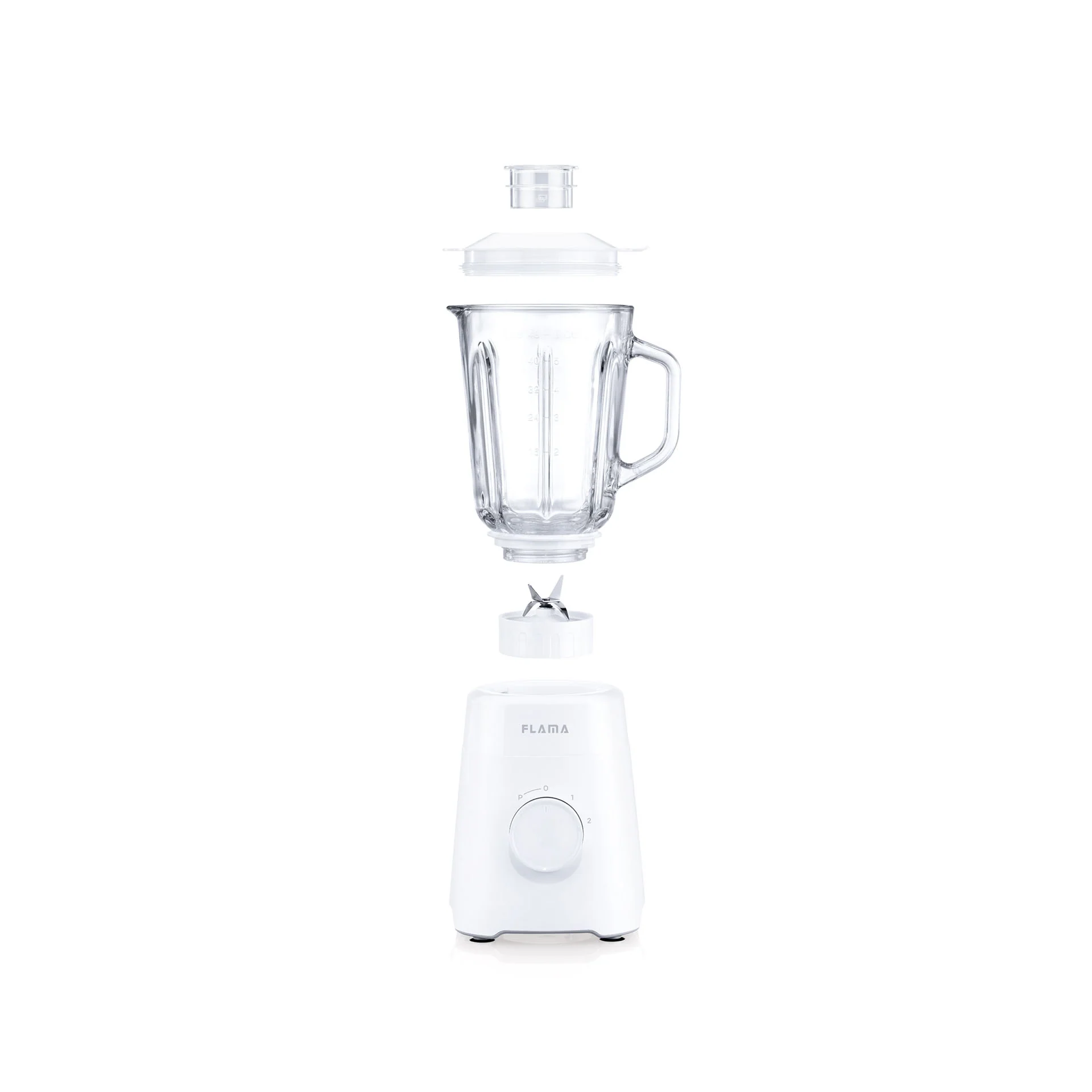 Liquidificadora 1000W Copo Vidro Branca 2231FL - Image 4