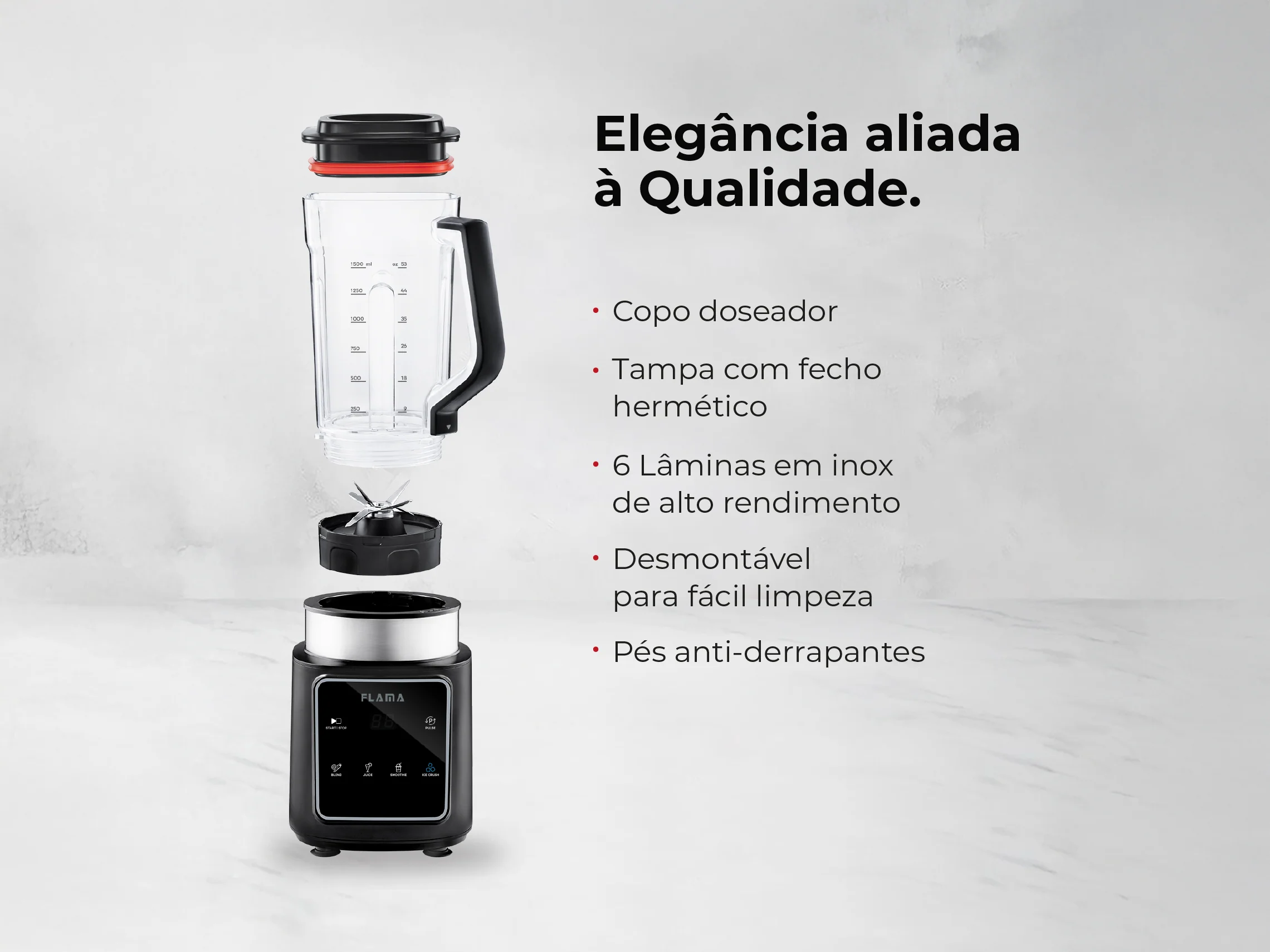 Liquidificadora Digital 1500W Com Copo Tritan 2253FL - Image 5