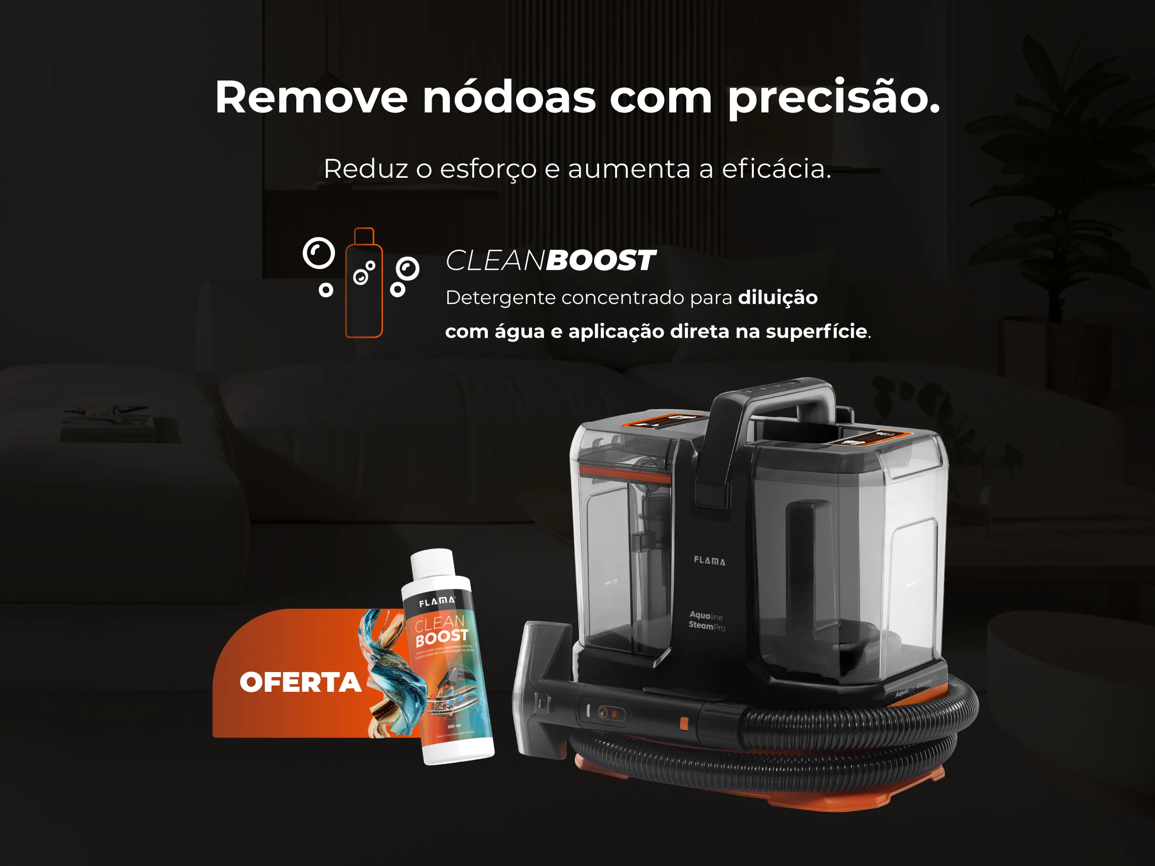 Máquina de Limpeza Aqualine SteamPro 1696FL - Image 4