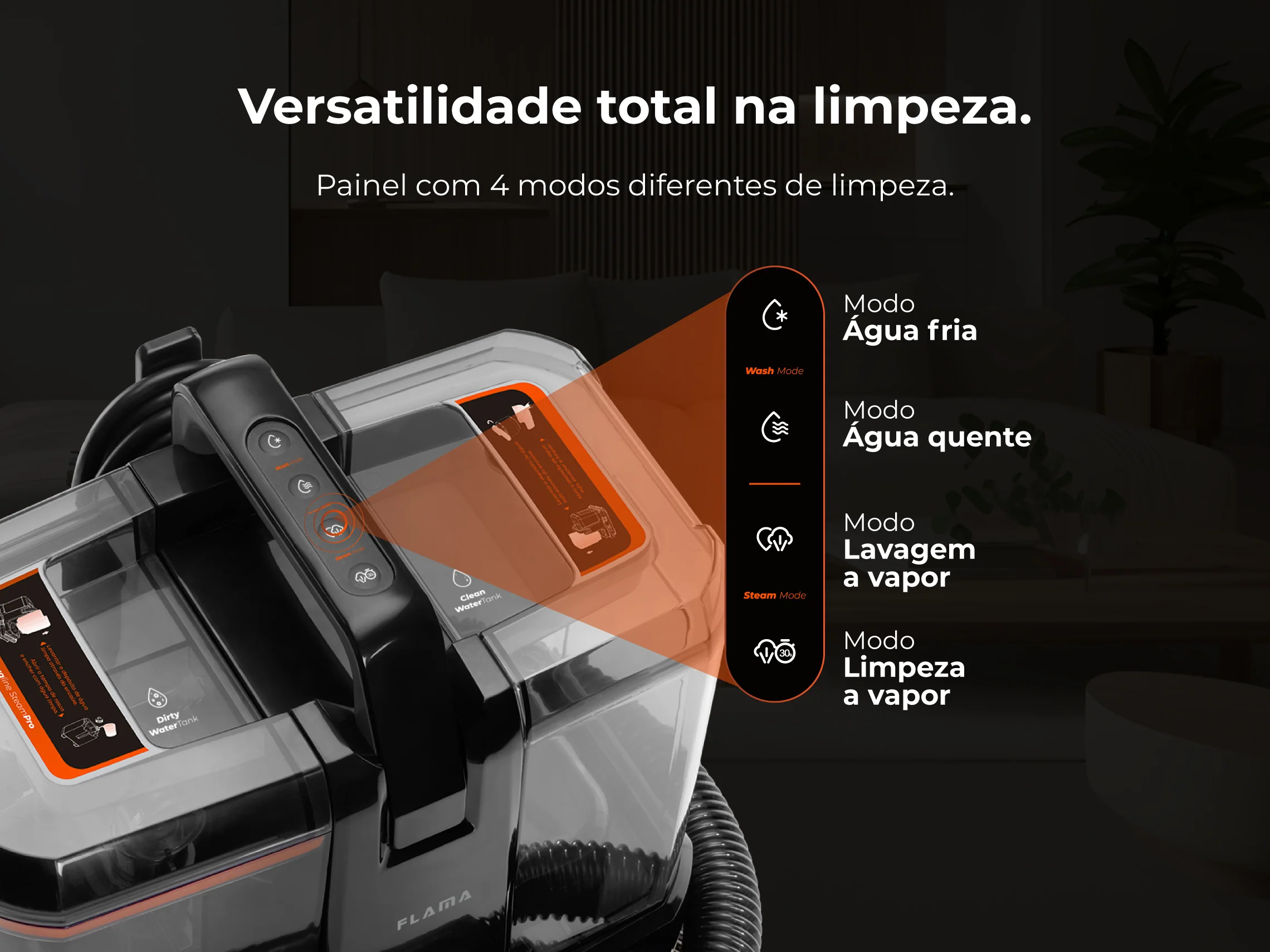 Máquina de Limpeza Aqualine SteamPro 1696FL - Image 6
