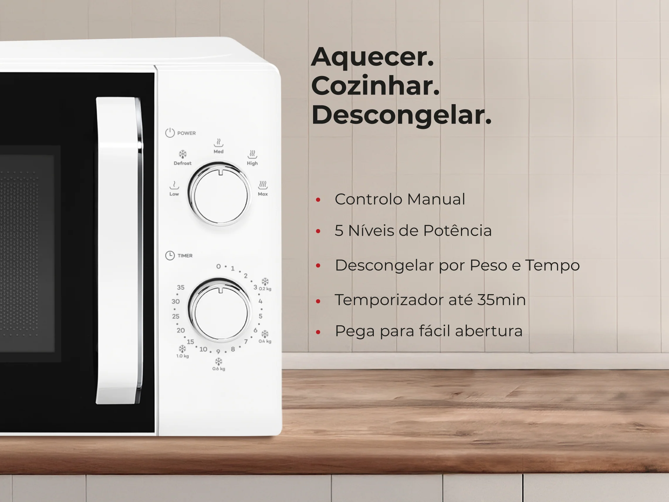 Micro-ondas 20L Branco 1808FL - Image 3
