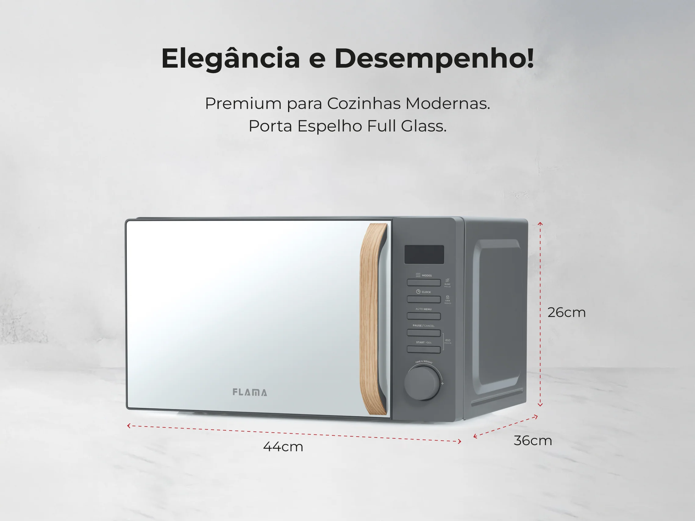 Micro-ondas 20L Digital Cinza 1842FL - Image 5