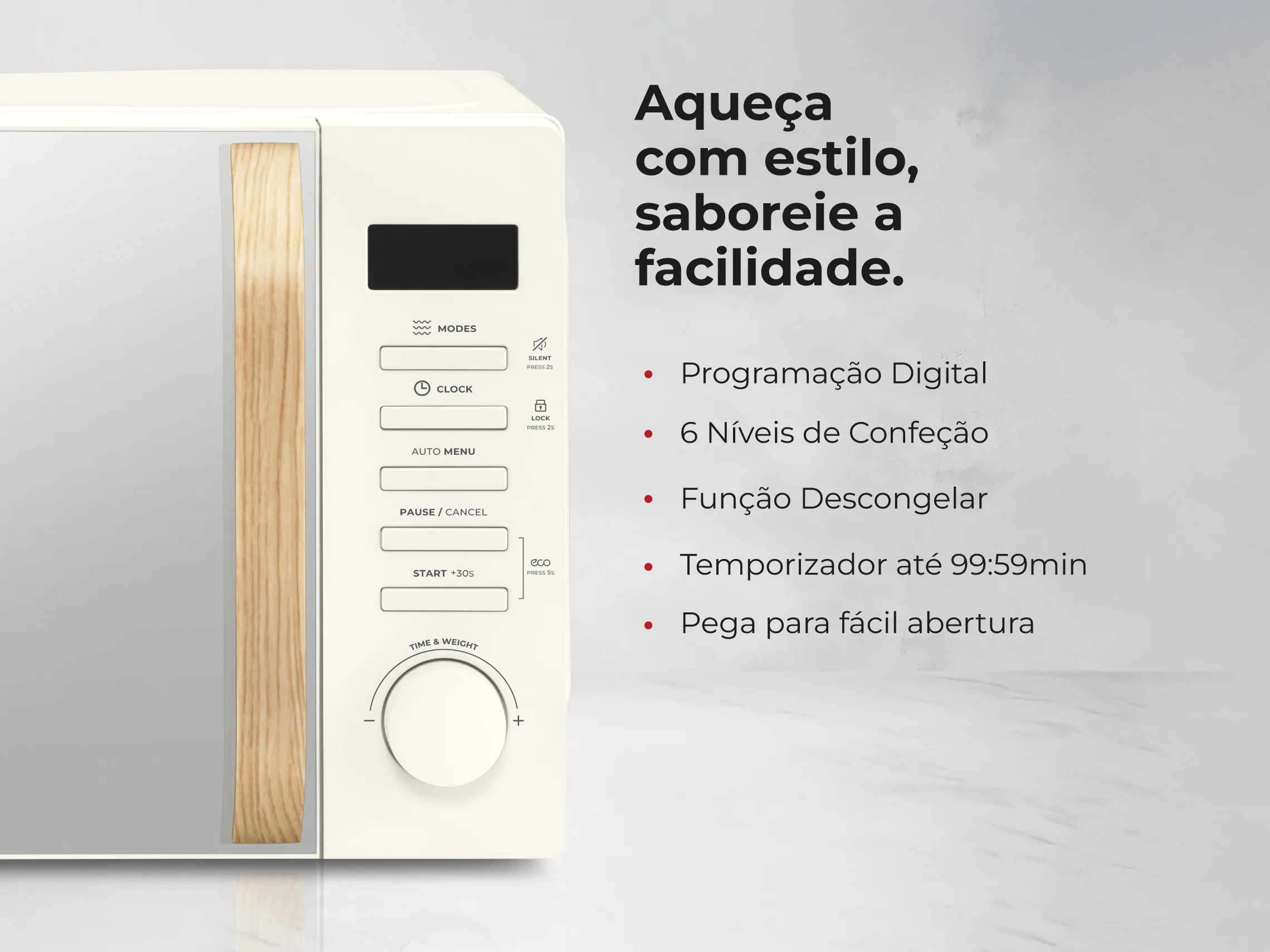 Micro-ondas 20L Digital Creme 1841FL - Image 4