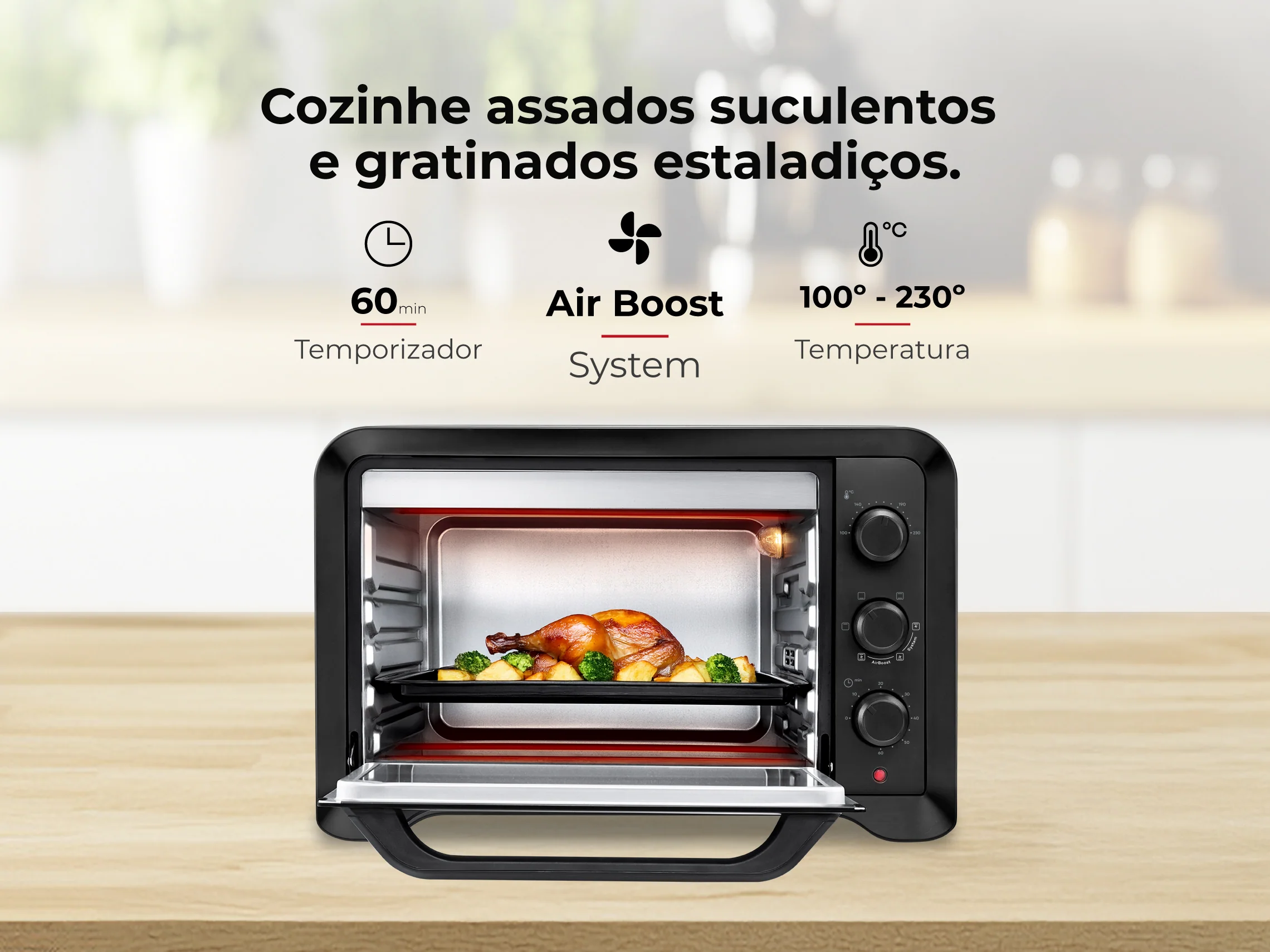 Mini Forno de Convecção 35L 1600W 1537FL - Image 3