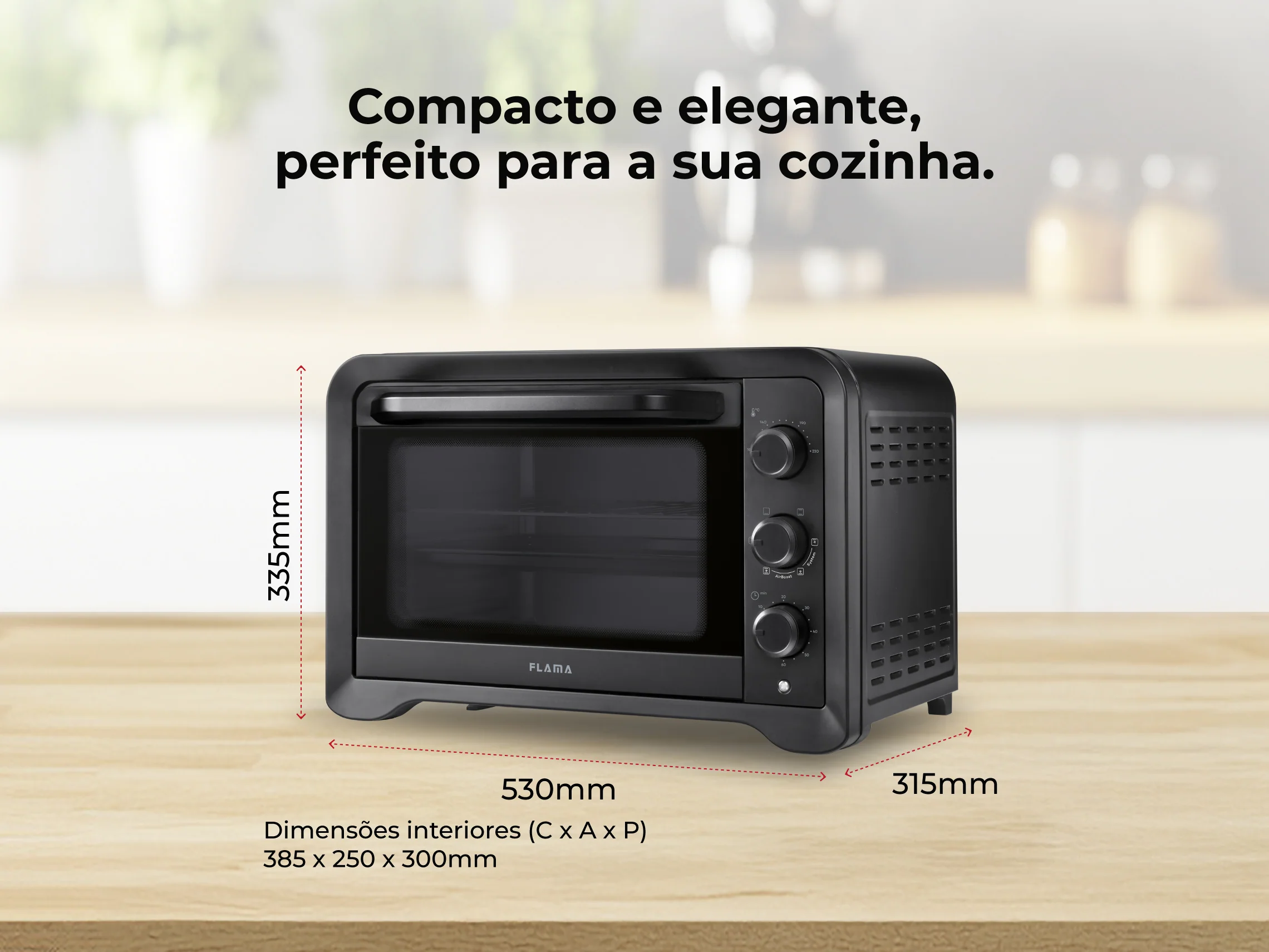 Mini Forno de Convecção 35L 1600W 1537FL - Image 4