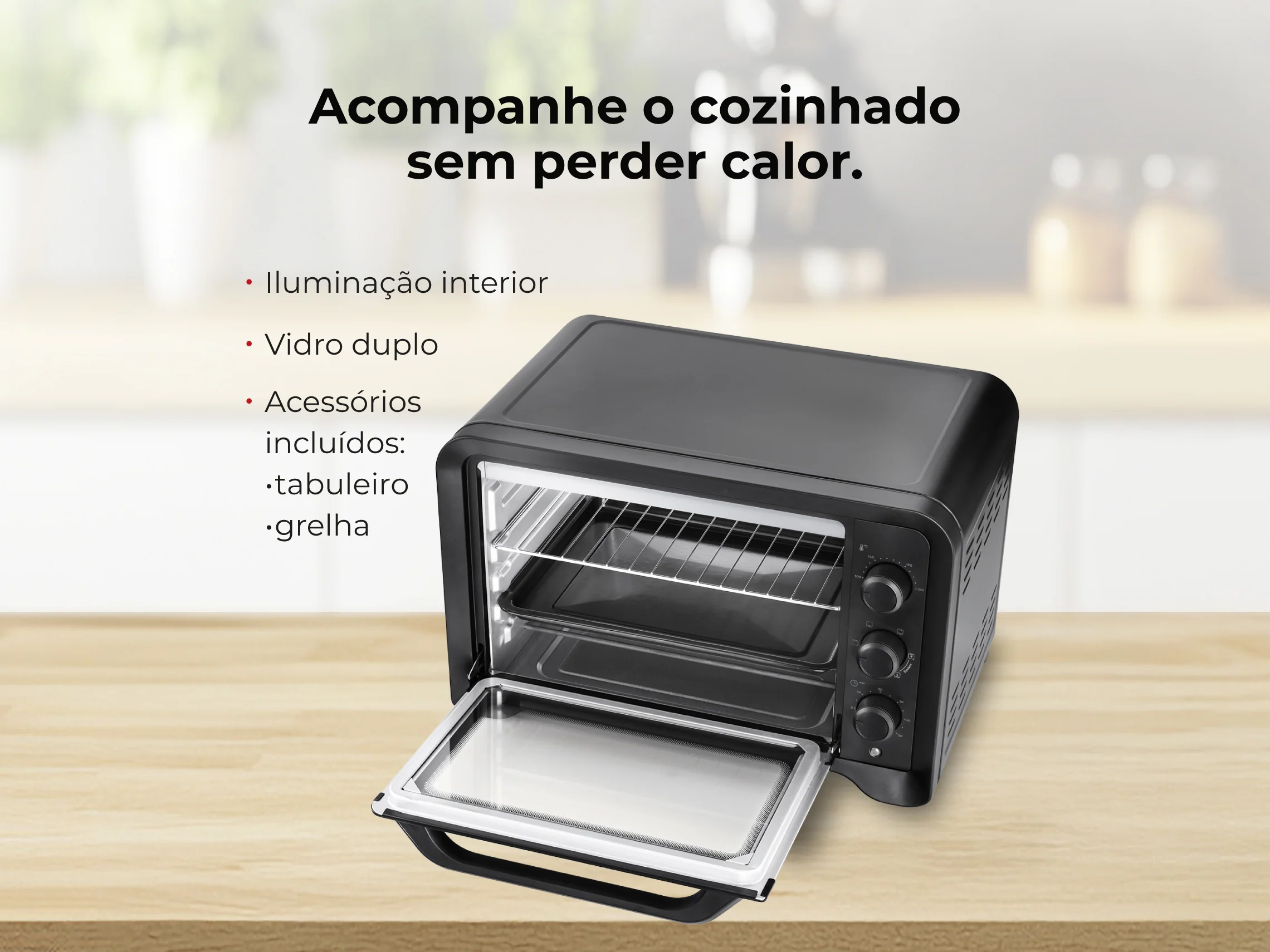 Mini Forno de Convecção 35L 1600W 1537FL - Image 5