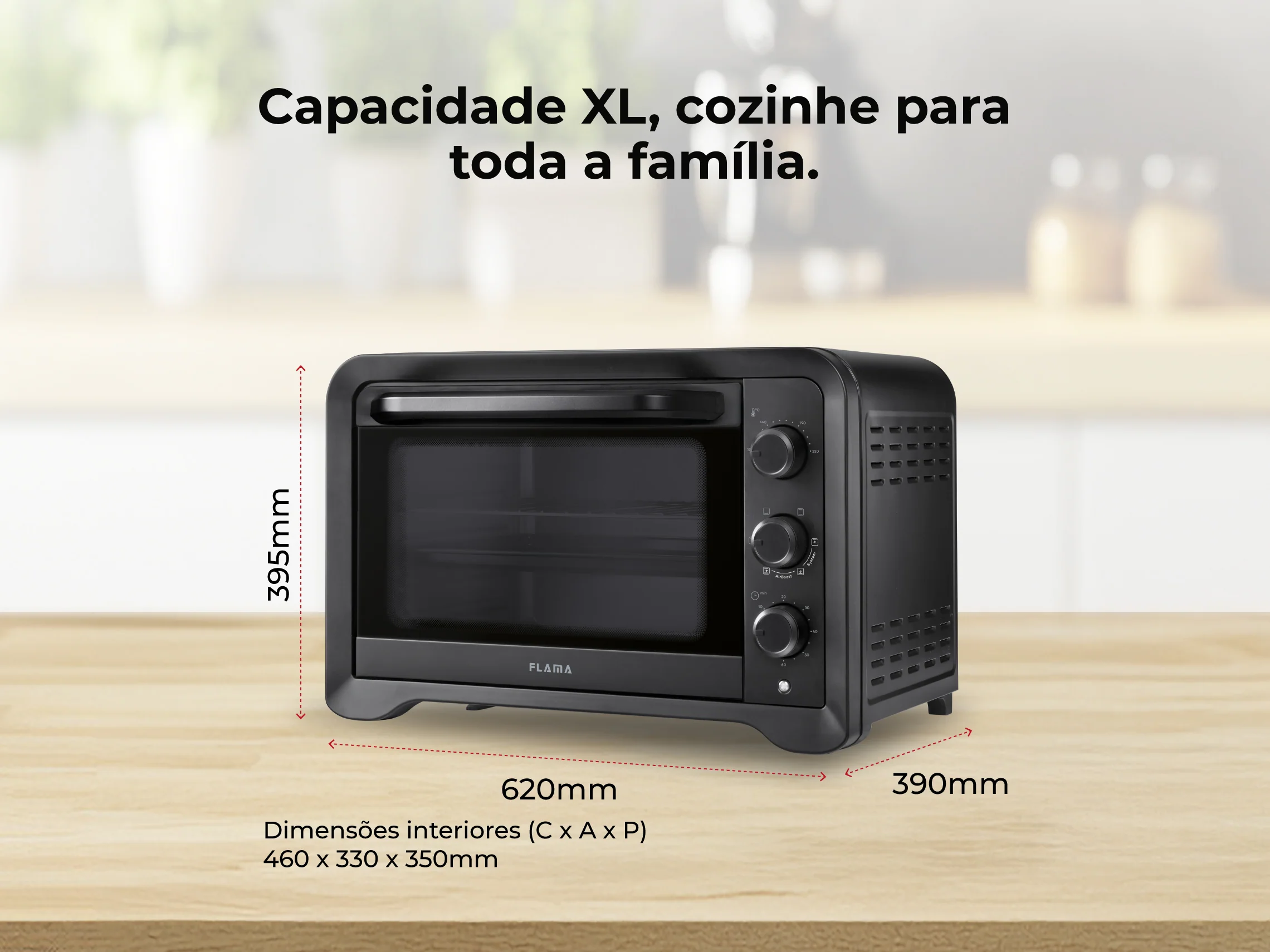 Mini Forno de Convecção 60L 2000W 1539FL - Image 4