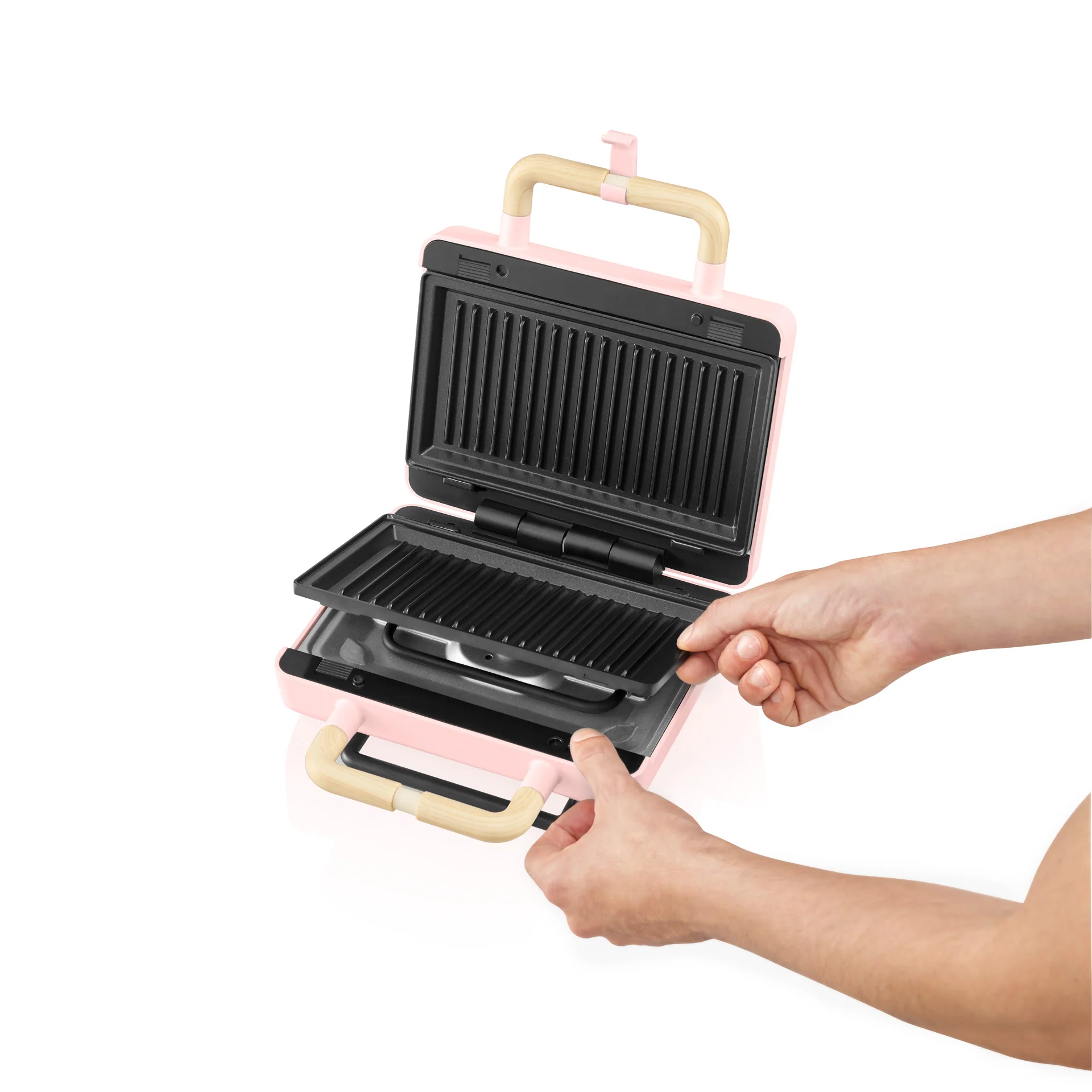 Sanduicheira Grill Cherry Pink 800W 4963FL - Image 5
