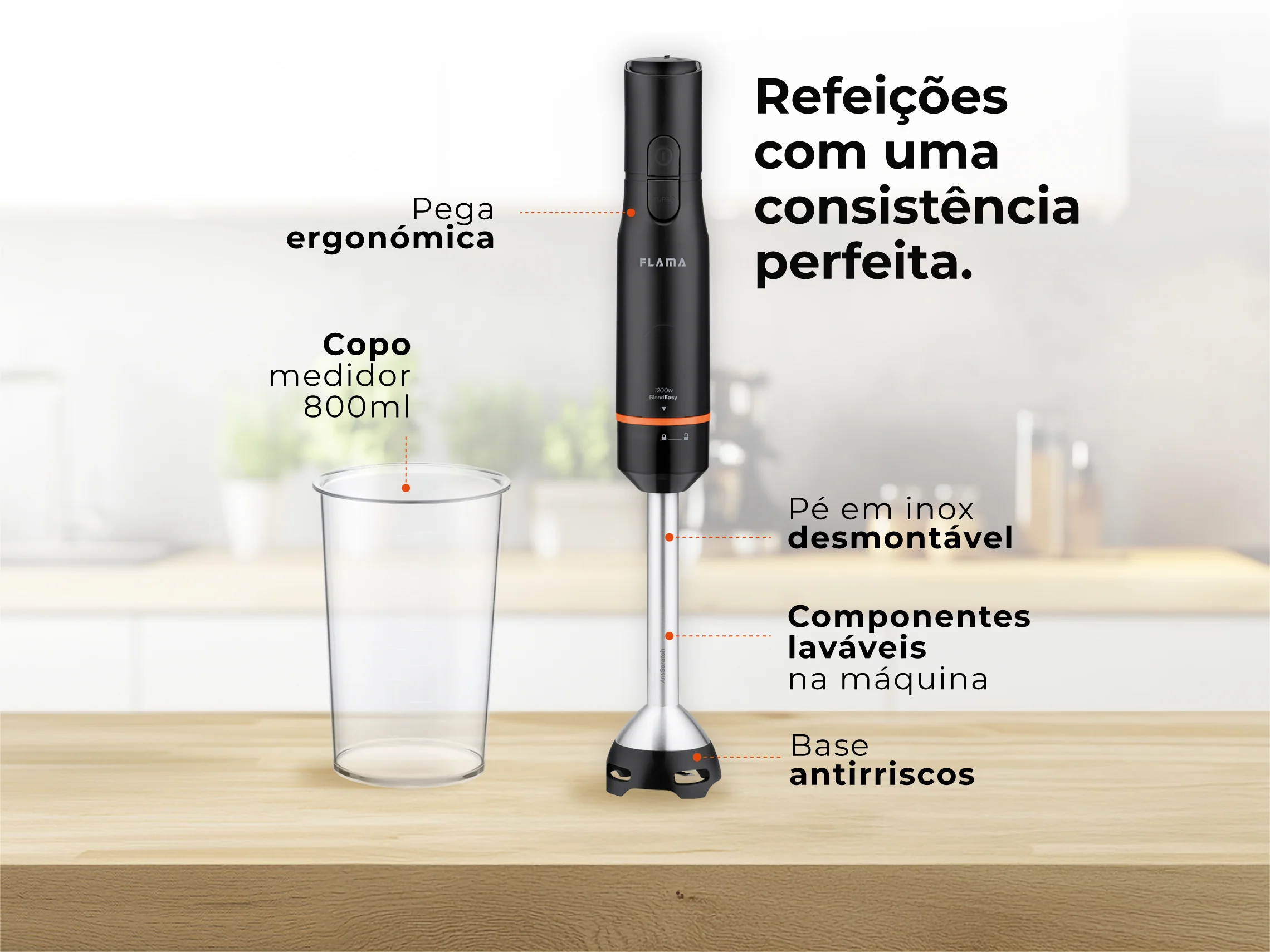 Varinha Mágica BlendEasy AntiScratch 1200W 2037FL - Image 4