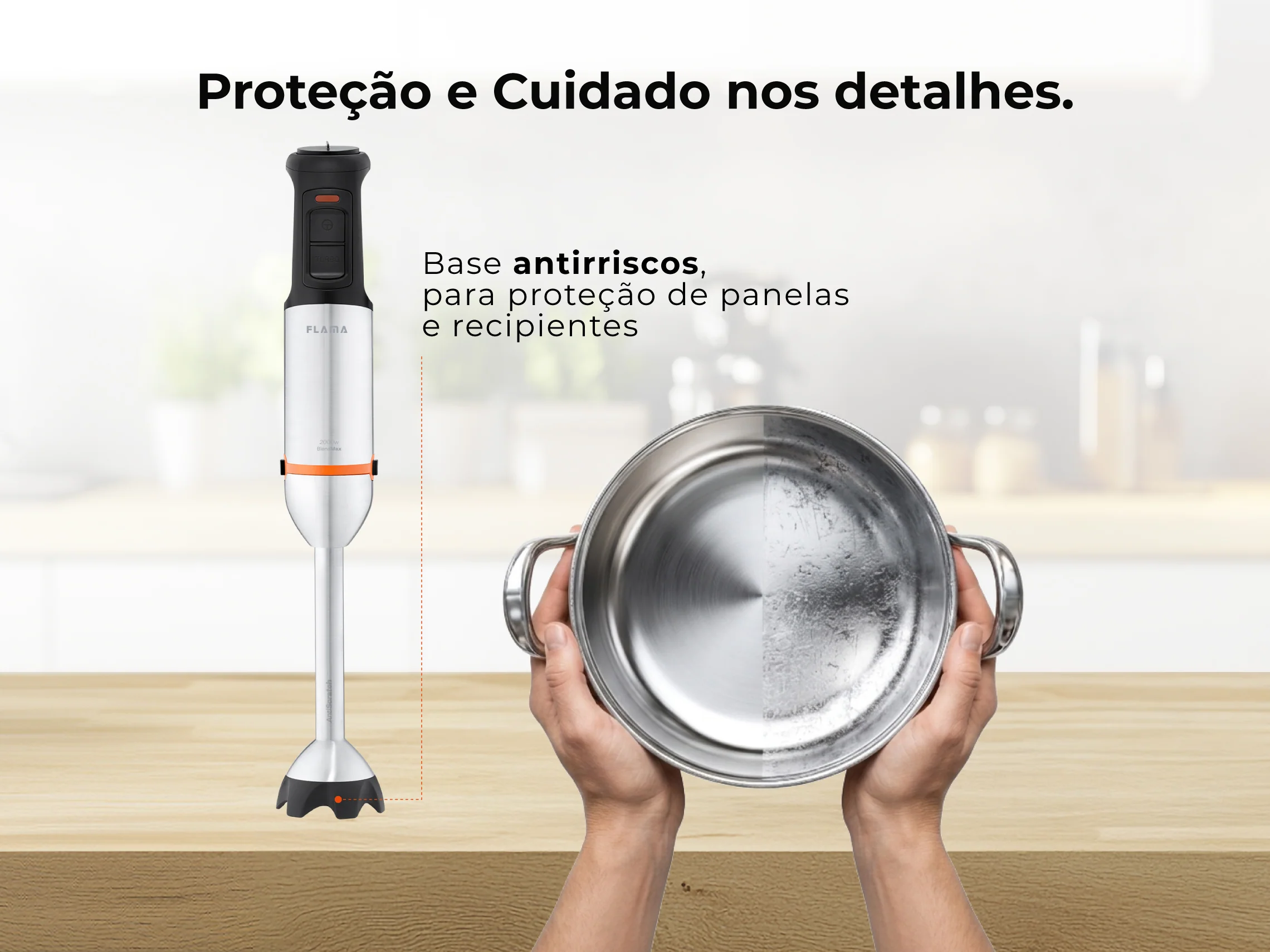 Varinha Mágica BlendMax HexaBlade AntiScratch C/ Acessórios 2000W 2056FL - Image 7
