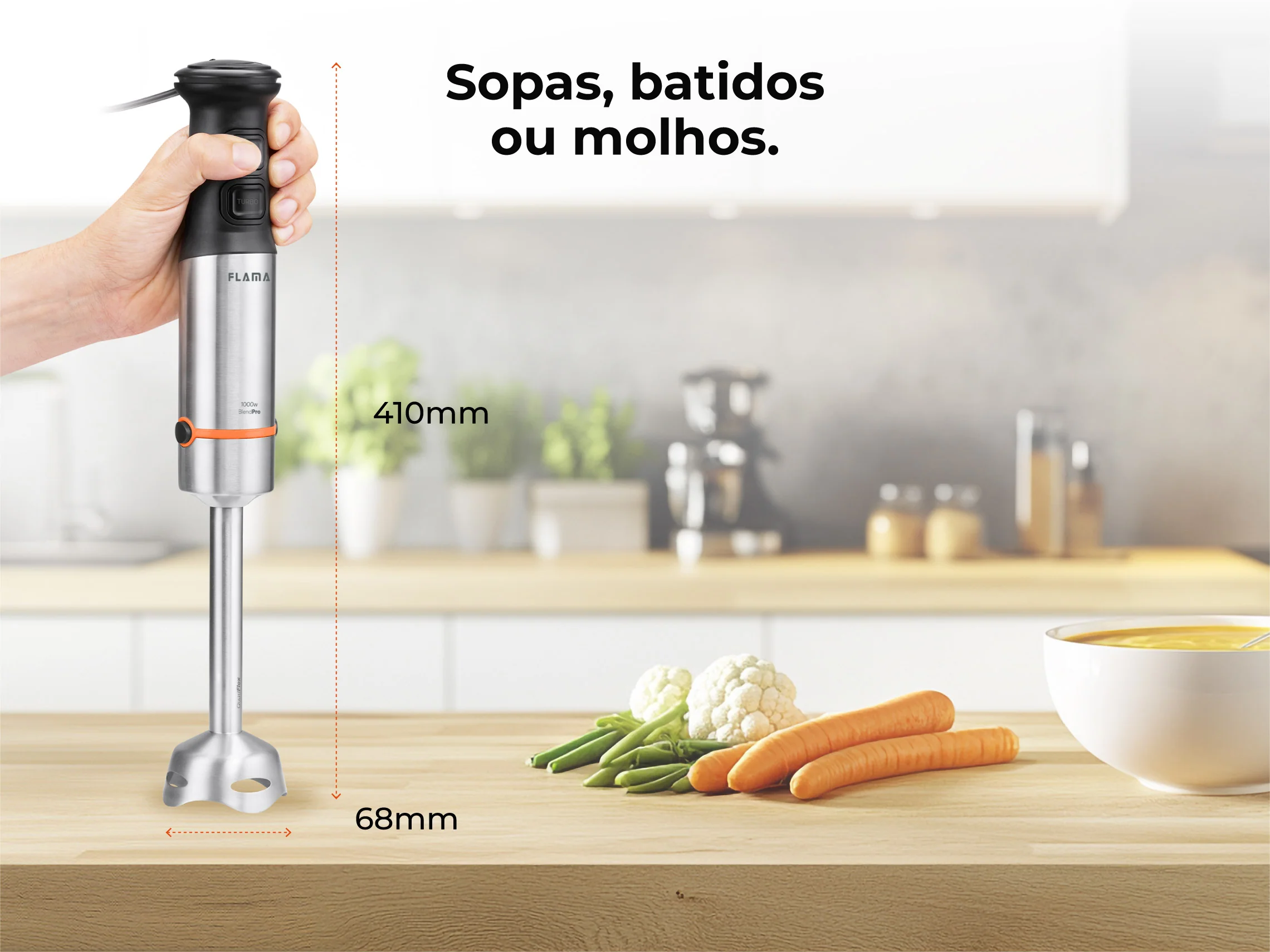 Varinha Mágica BlendPro QuadFlex C/ Acessórios 1200W 2053FL - Image 3