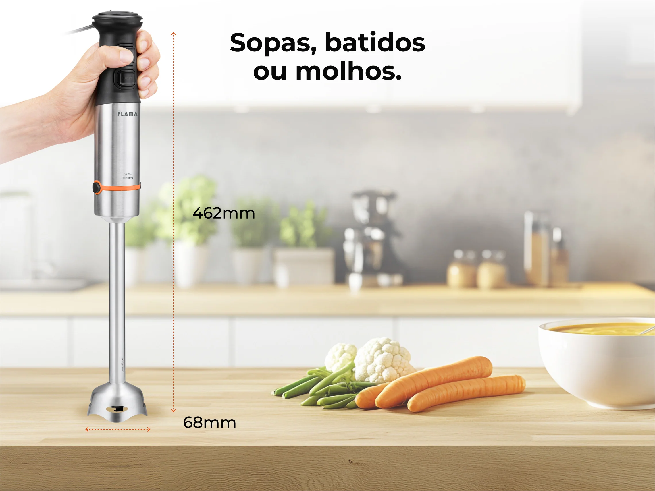 Varinha Mágica BlendPro QuadFlex LongFoot 1200W 2043FL - Image 3