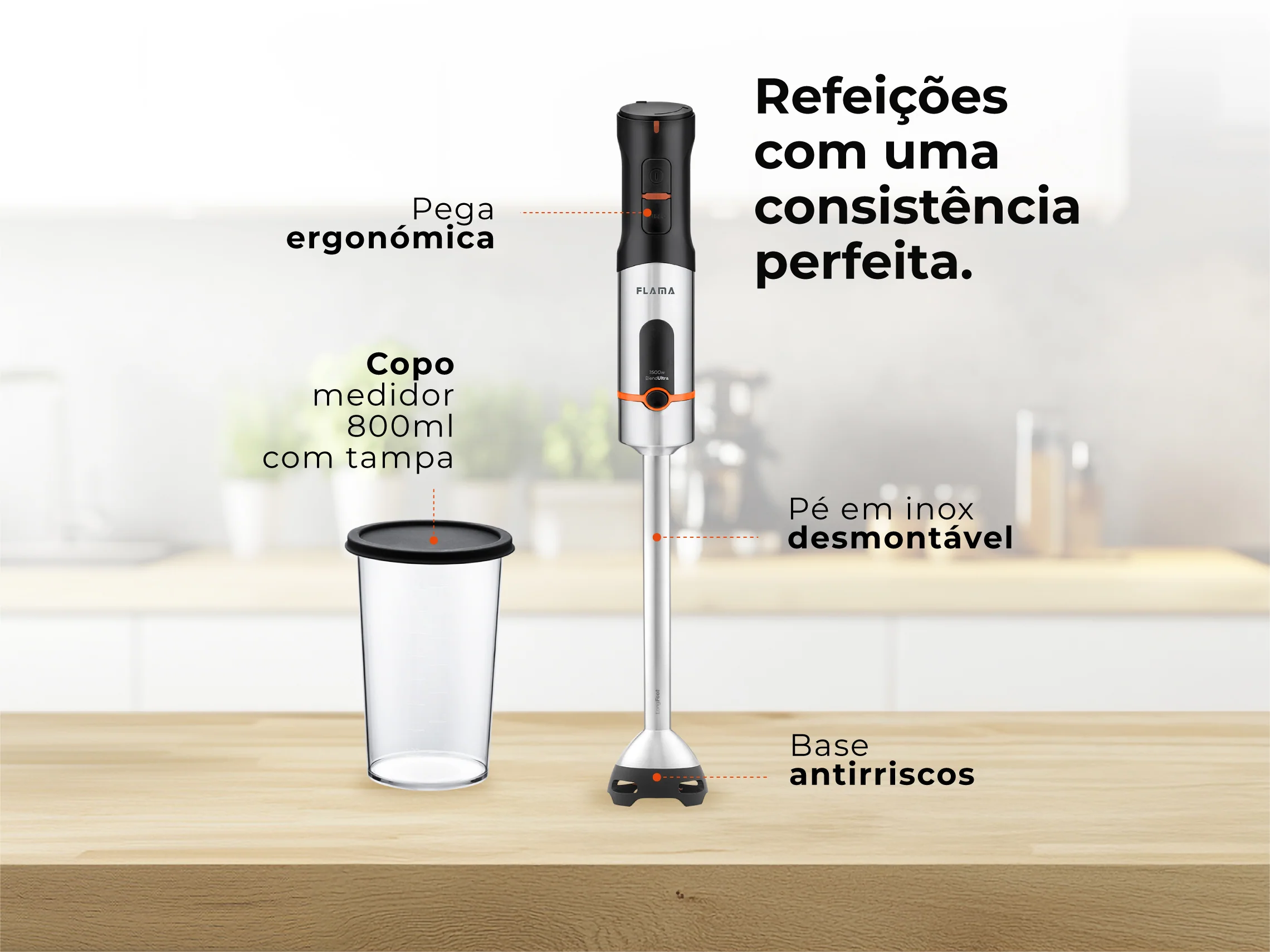 Varinha Mágica BlendUltra LongFoot AntiScratch 1500W 2063FL - Image 4