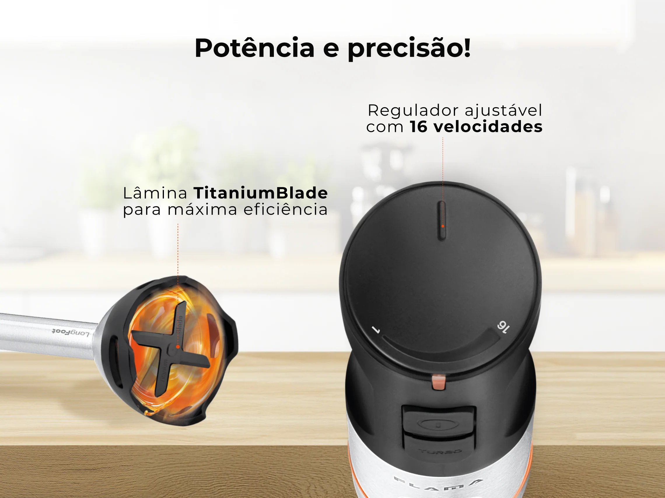 Varinha Mágica BlendUltra LongFoot AntiScratch 1500W 2063FL - Image 5