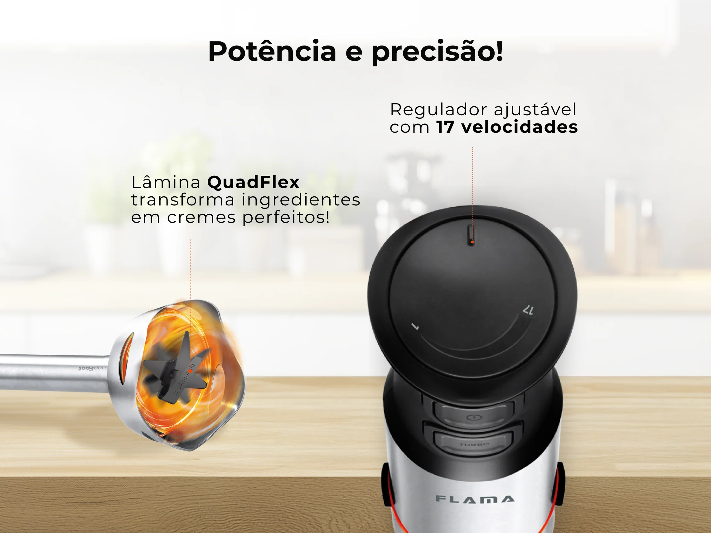 Varinha Mágica BlendUltra QuadFlex LongFoot 1500W 2045FL - Image 5